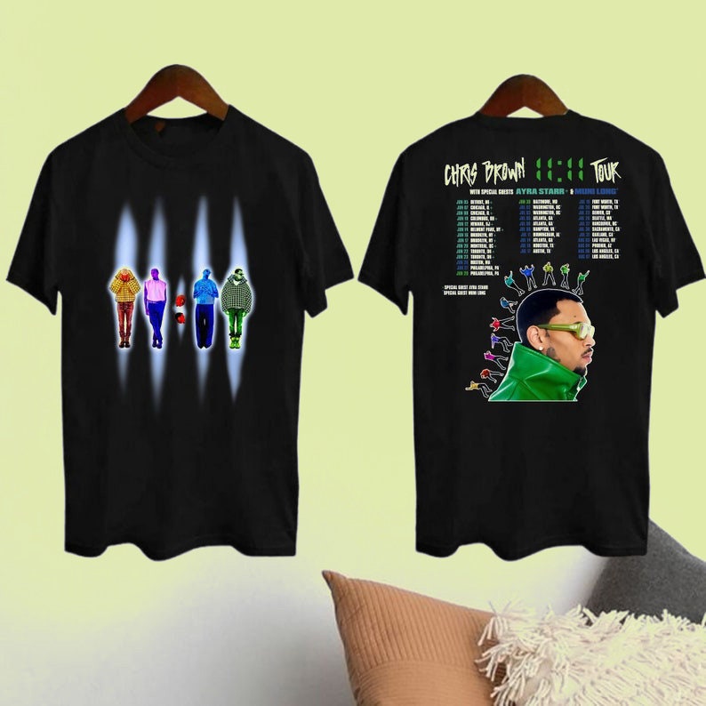 Chris Brown Shirt, Chris Brown 11:11 Tour 2024 Shirt, Chris Brown Music Tour Shirt
