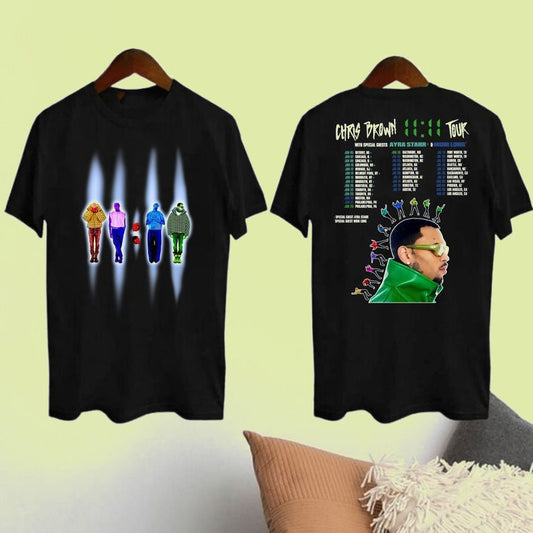 Chris Brown Shirt, Chris Brown 11:11 Tour 2024 Shirt, Chris Brown Music Tour Shirt