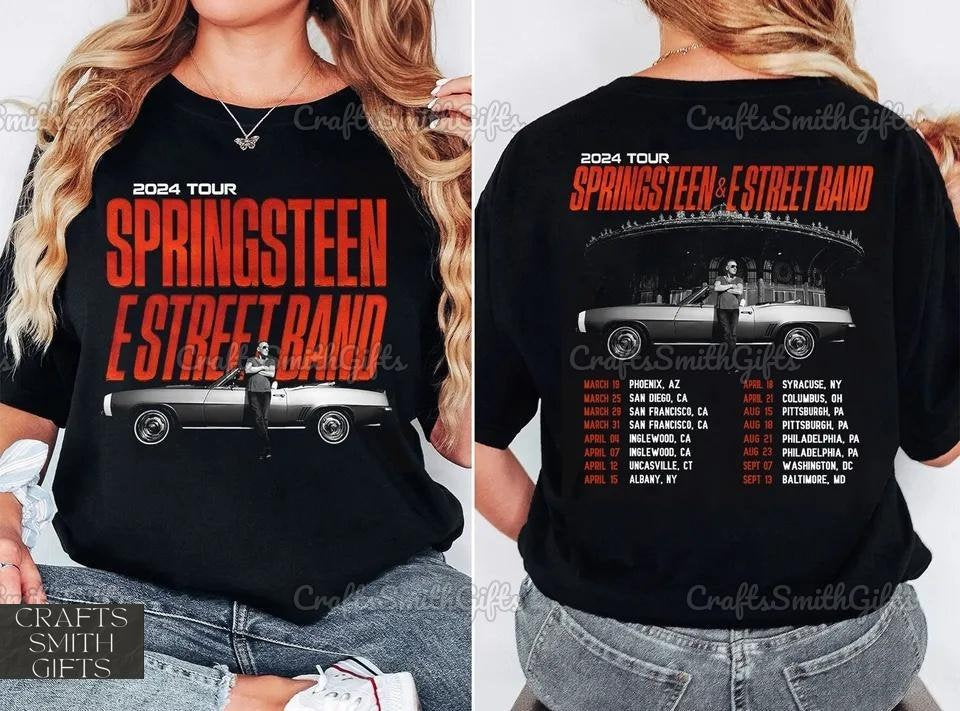 Bruce Springsteen And E Street 2024 Tour Shirt, E Street Shirt, Springsteen Shirt