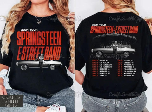 Bruce Springsteen And E Street 2024 Tour Shirt, E Street Shirt, Springsteen Shirt