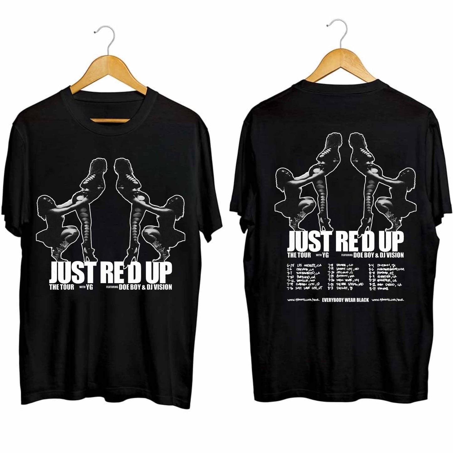 YG 2024 Just Re'd Up Tour Shirt, YG Fan Shirt