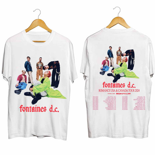 Fontaines DC 2024 Tour Shirt, Fontaines DC Band Fan Shirt
