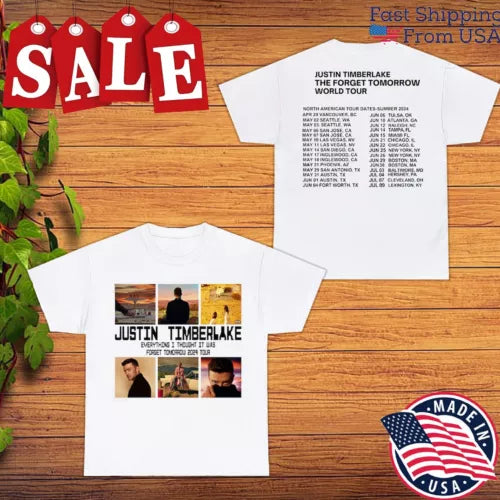 New Justin Timberlake Tour 2024 Gift For Fans Unisex Shirt