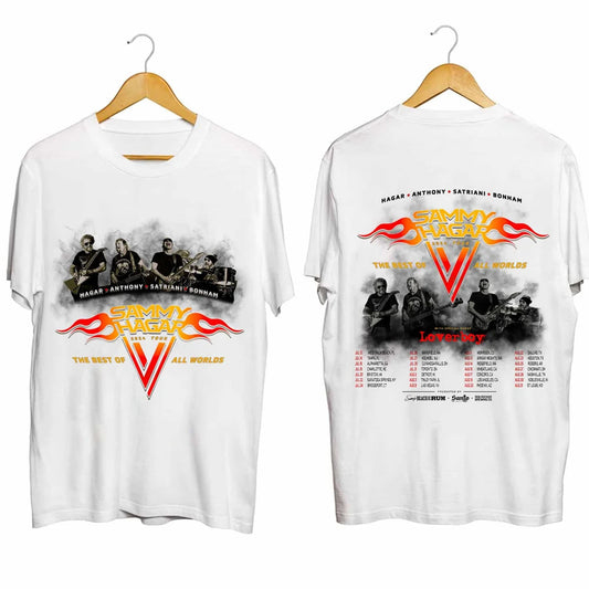 Sammy Hagar The Best Of All Worlds 2024 Tour Shirt, Sammy Hagar 2024 Concert Shirt