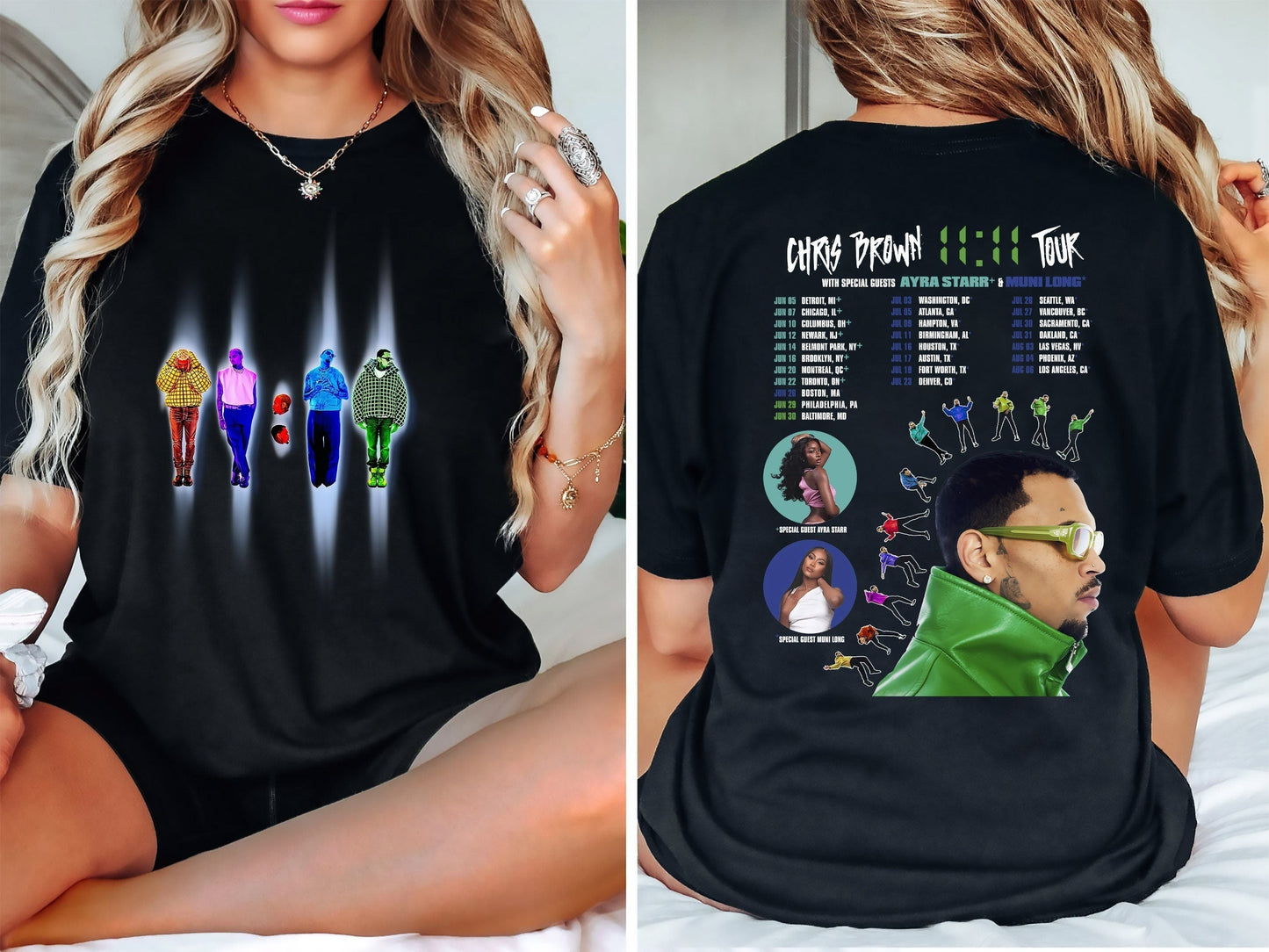 Chris Brown Shirt, Chris Brown 11 11 Tour 2024 Shirt