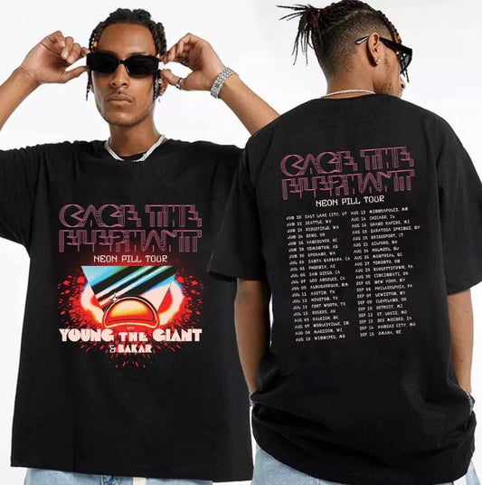 Cage the Elephant Neon Pill Tour 2024 Shirt Cage the Elephant 2024 Concert Shirt