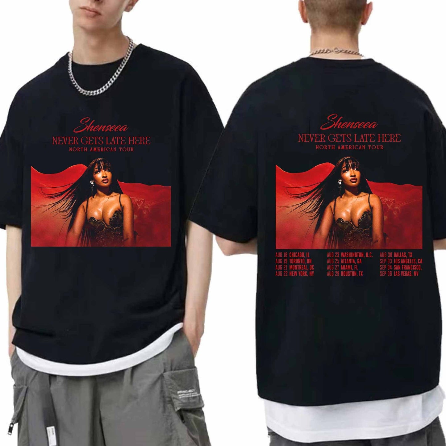 Shenseea - Never Gets Late Here Tour 2024 Shirt