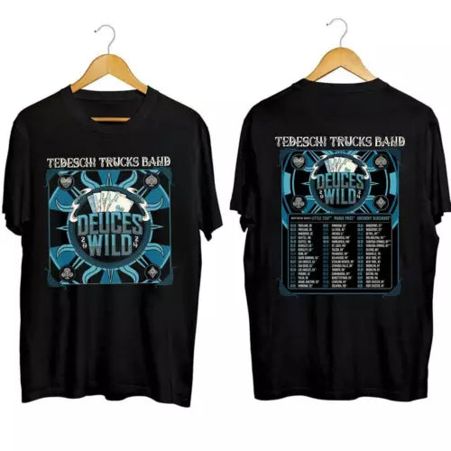 Tedeschi Trucks Band - 2024 Deuces Wild North American Tour Double Sided Shirt, Music Tour Shirt