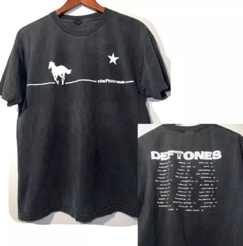 Deftone White Pony Tour Black T-shirt