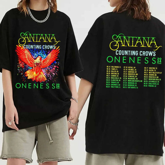 Carlos Santana Counting Crows Concert Shirt