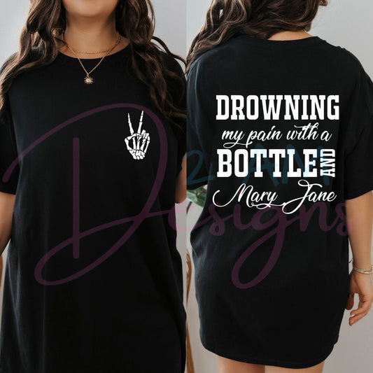 Jelly Roll Shirt - Jelly Roll Drowning My Pain Shirt - Jelly Roll