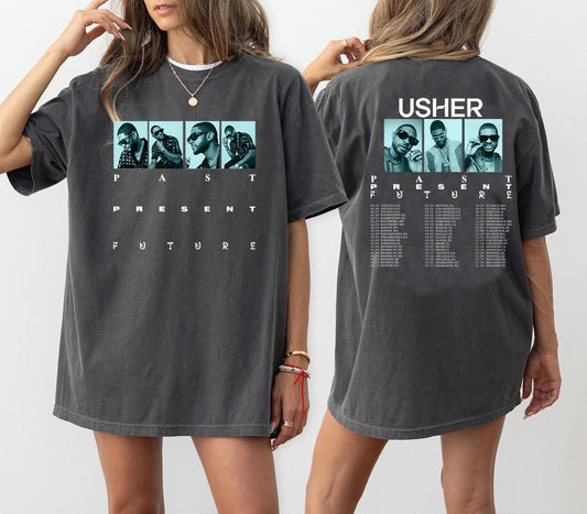 Usher 2024 World Tour Shirt - Concert Apparel