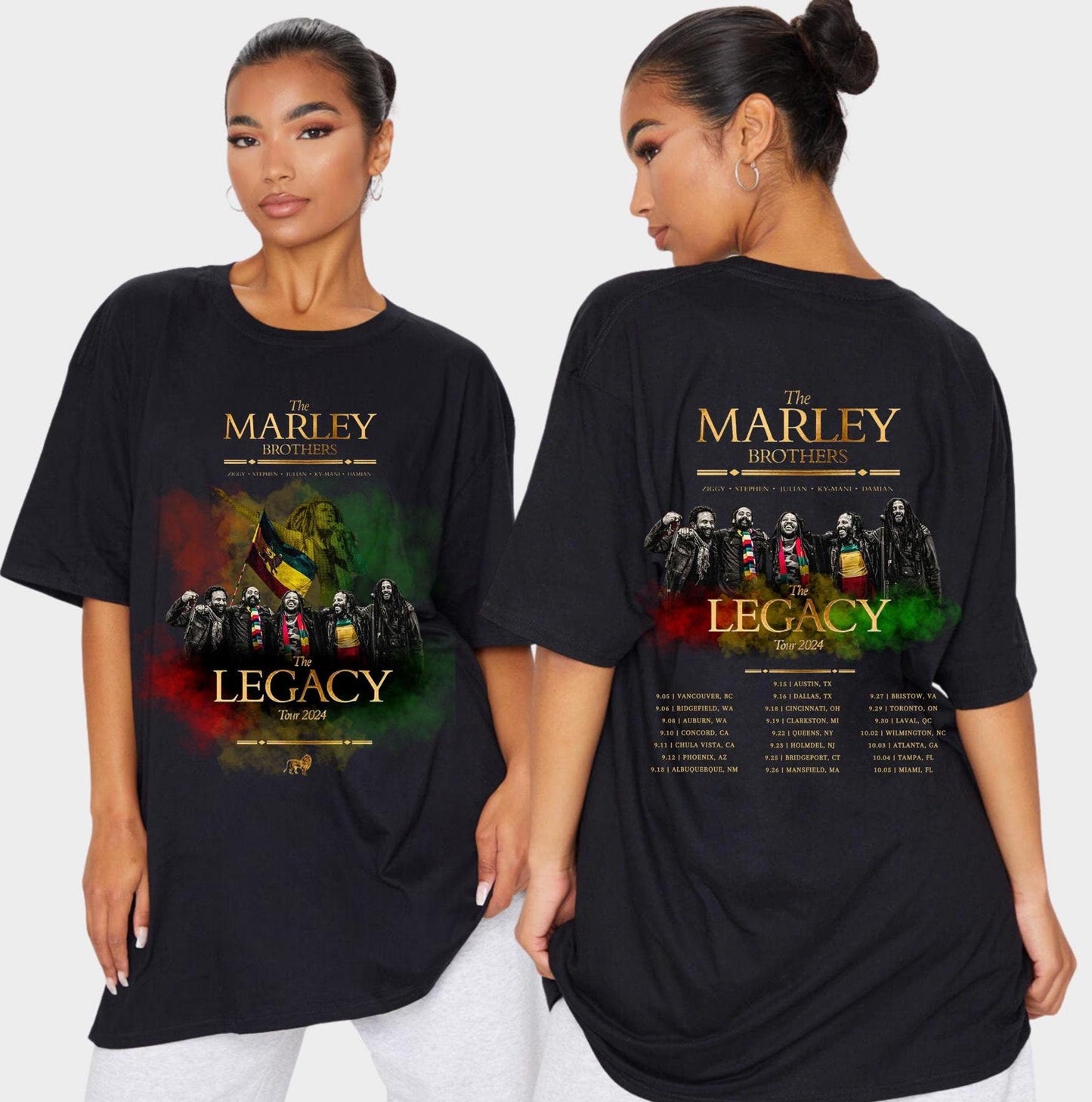The Marley Brothers 2024 The Legacy Concert Tour Unisex T-Shirt