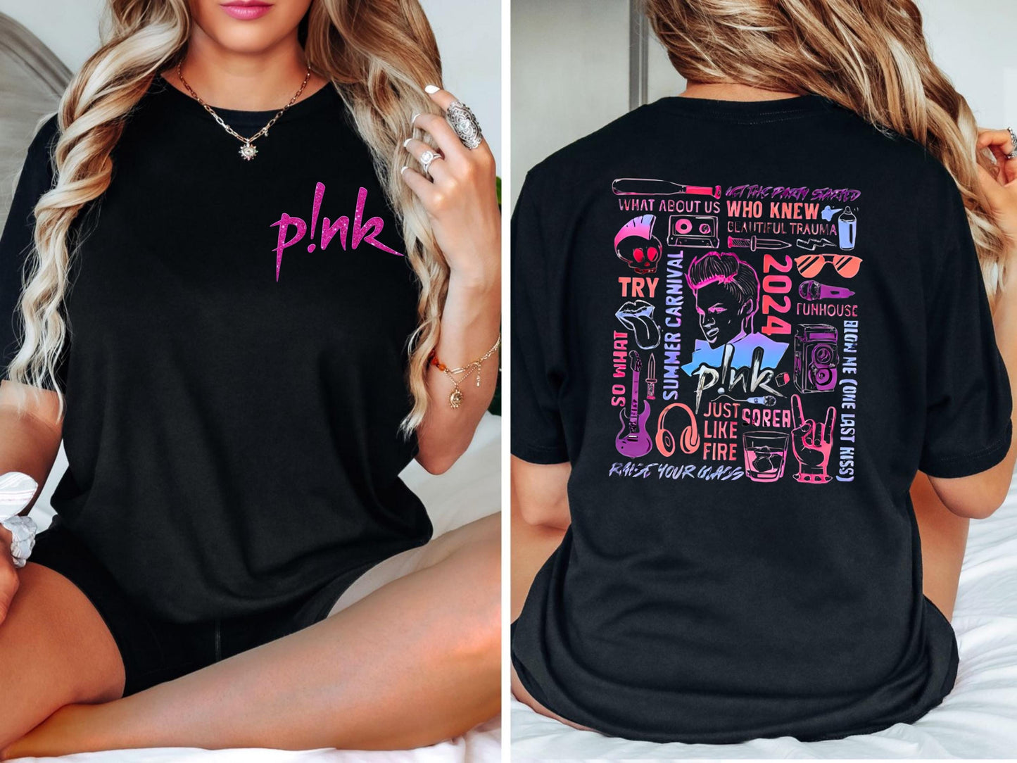 Pink Singer Summer Carnival 2024 Tour Shirt, Pink Fan Lovers Shirt,Music Tour 2024 Shirt