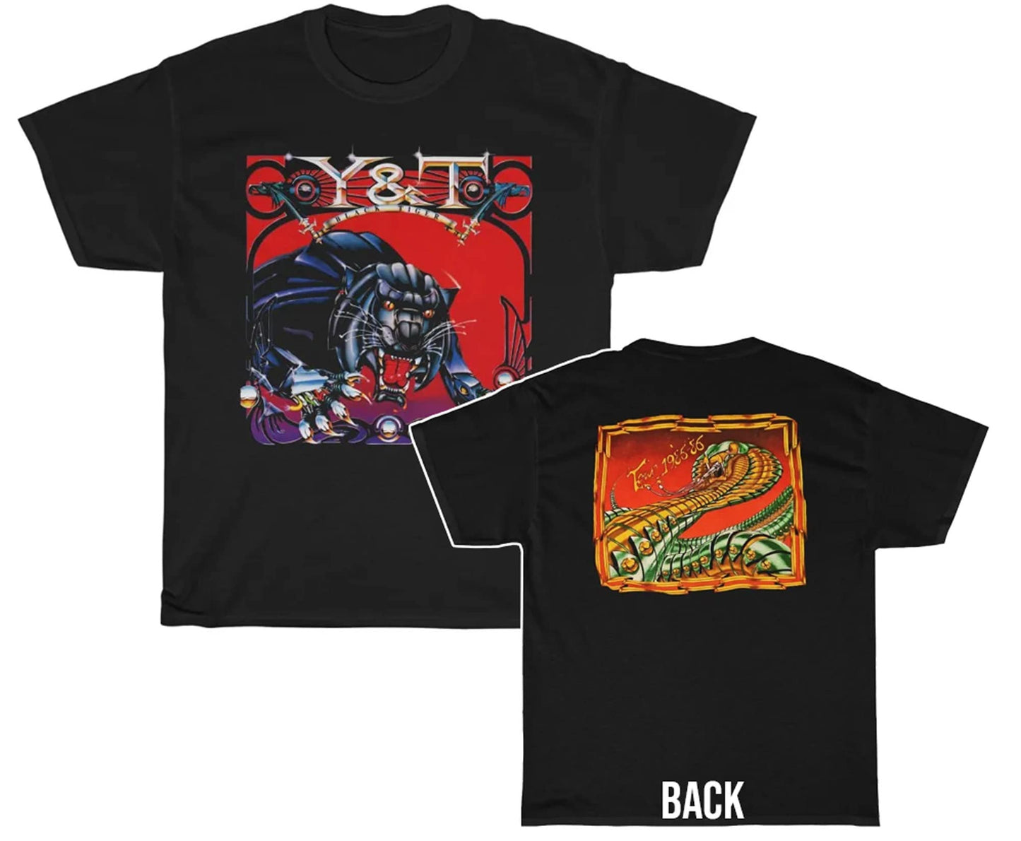 Y&T Black Tiger / Mean Streak 1985-86 Tour Shirt