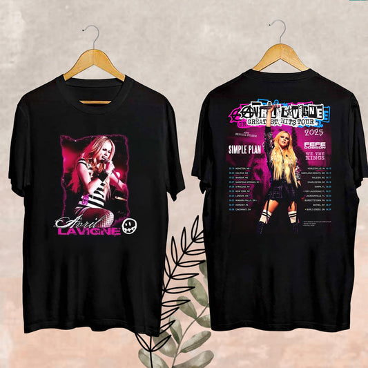 Avril Lavigne Graphic Shirt, 2025 Avril Lavigne Greatest Hits Tour T-Shirt, Avril Lavigne Fan Gift