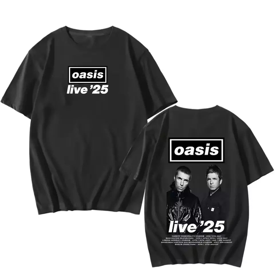 2025 Oasis Band Tour T-shirt For Fans