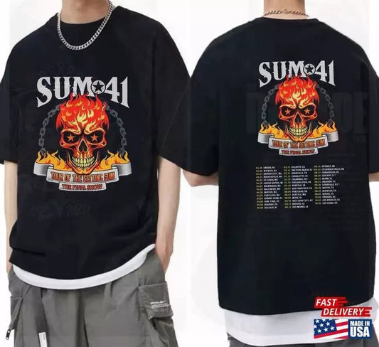 Sum 41 2024 2025 Tour Shirt Band Fan