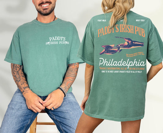 Paddy's Pub T-Shirt, Front Back It's Always Sunny in Philadelphia TV Show Tee