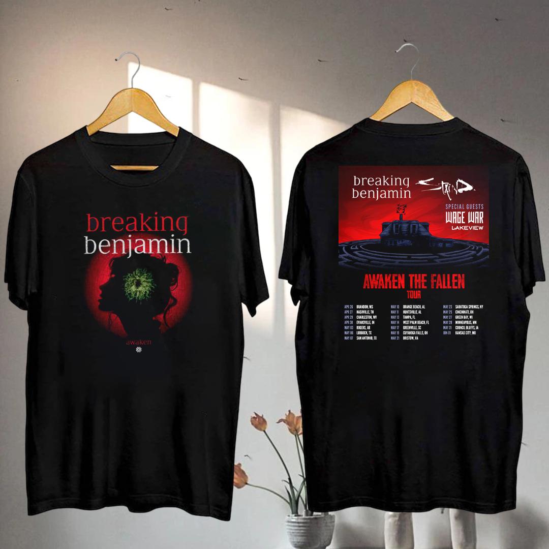 Breaking Benjamin 2025 Tour T-Shirt and Merchandise