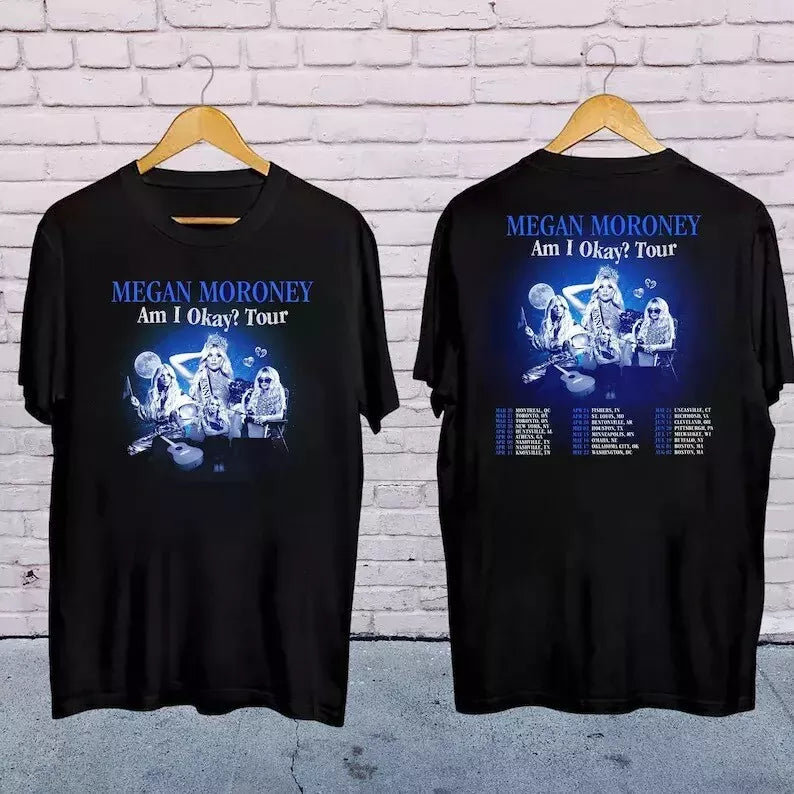 Megan Moroney 2025 Am I Okay Tour T-shirt, Megan Moroney 2025 Concert