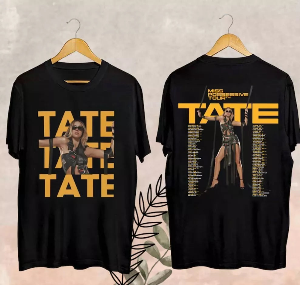 Graphic Tate McRae Miss Possessive World Tour Shirt