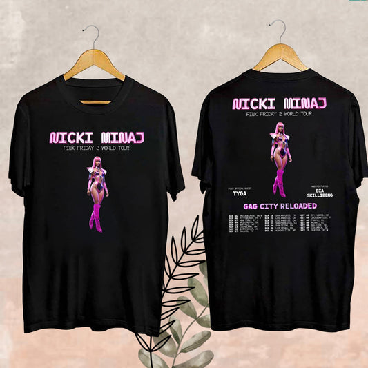 Pink Friday 2 Nicki Minaj World Tour 2024 T-Shirt, Gag City Shirt, Nicki Minaj Pink Friday 2 Shirt, Nicki Minaj Fan Gift, Nicki Minaj Merch