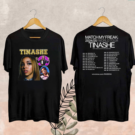 Tinashe Bootleg Vintage Shirt, 2024 Tinashe Match My Freak Tour Shirt