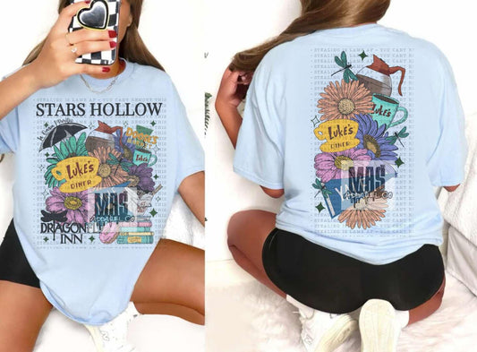 Lukes Stars Hollow Shirt Merch Gift Gilmosre Girls tshirt