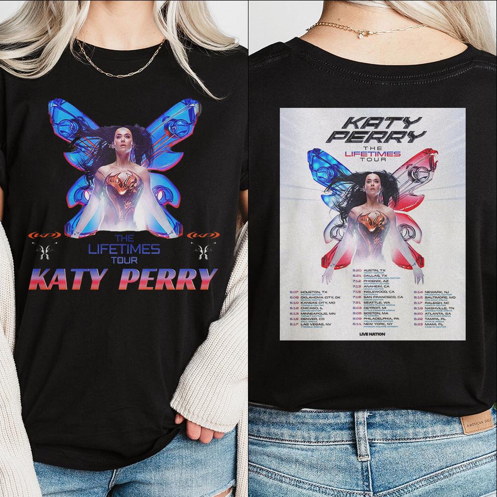 Katy Perry Lifetimes Tour T-Shirt, Music Lover Gift, Pop Culture Tee