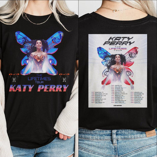 Katy Perry Lifetimes Tour T-Shirt, Music Lover Gift, Pop Culture Tee