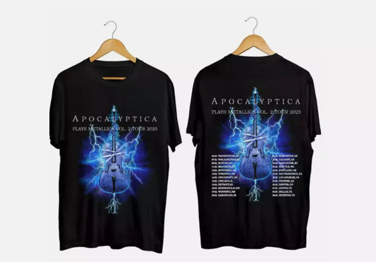 Apocalyptica 2025 Tour Shirt, Apocalyptica Band Fan T-Shirt
