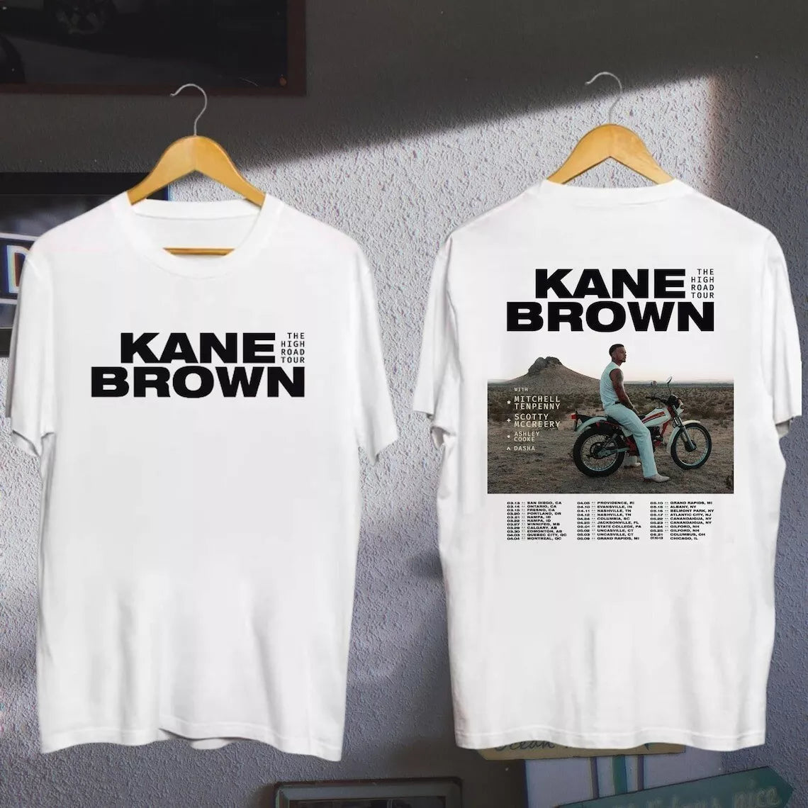 Kane Brown 2025 The High Road Tour Shirt