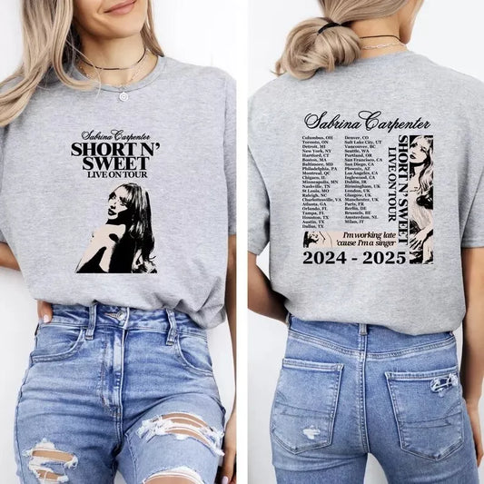 Sabrina Carpenter Short N' Sweet Live On 2024 - 2025 Tour T-shirt