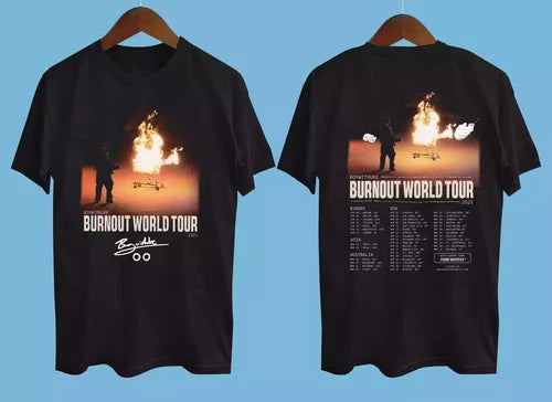 Boywithuke Burnout World Tour 2025 T-Shirt