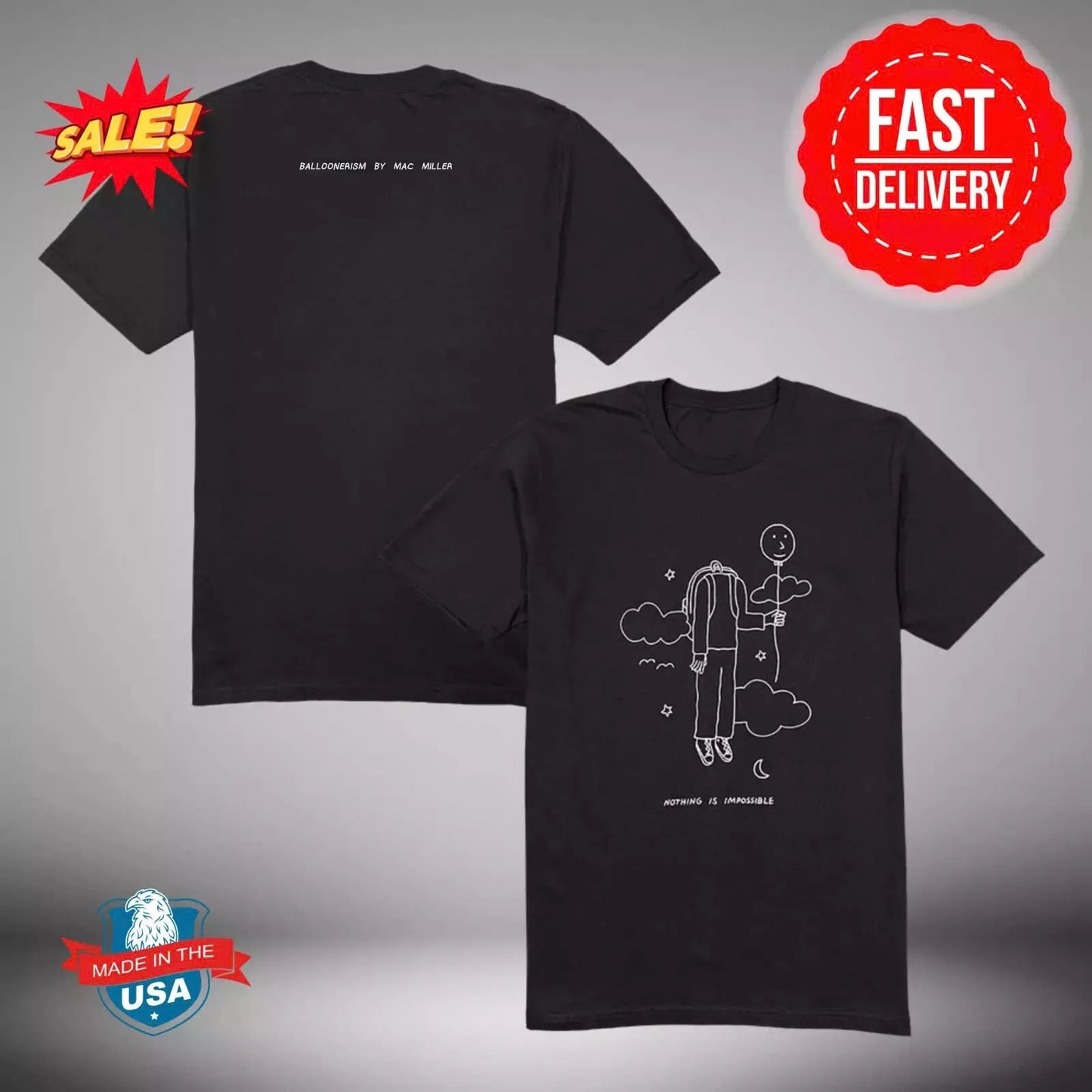 macmiller Nothing Is Impossible Tee Two Sides T Shirt