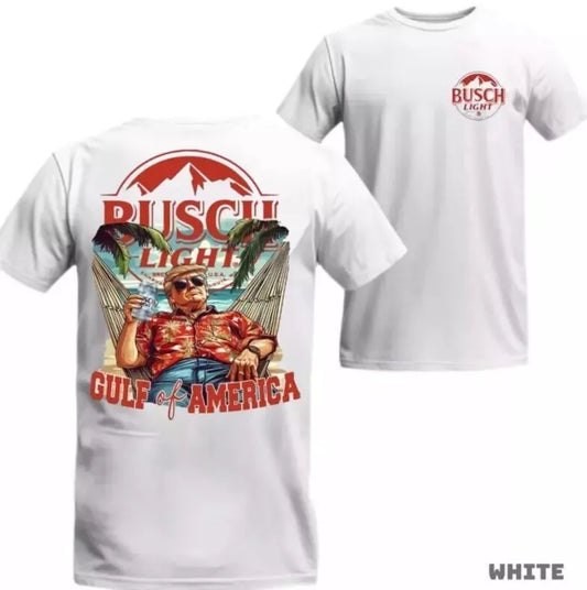 Gulf Of America Beer Tee Vintage Trump Light Beer T-Shirt