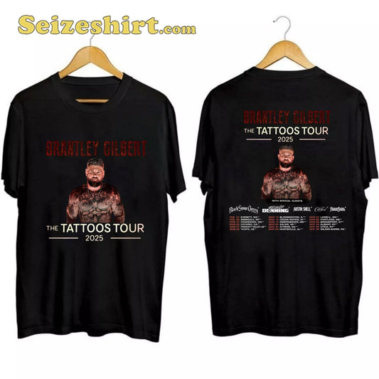 Brantley Gilbert Tattoos Tour 2025 T-Shirt