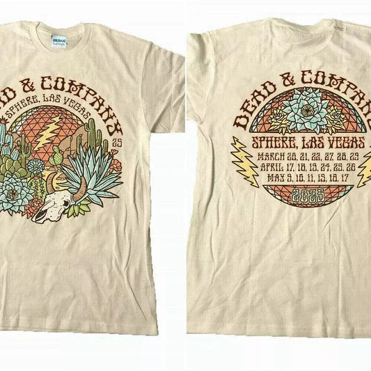 Dead And Company Sphere Las Vegas 2025 Tour T-shirt