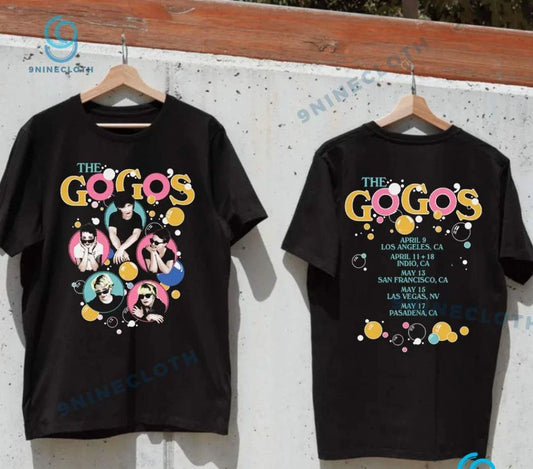 The Go-Goâ€™s 2025 Tour Unisex T-shirt