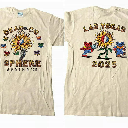 Dead And Company 2025 Las Vegas Sphere short sleeve 2 side shirt