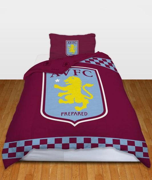 Aston Villa FC Claret Blue Bedding Set V1
