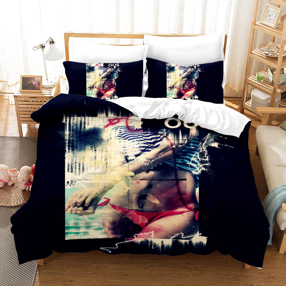 3D Black Beauty Swimsuit Quilt Cover Set Bedding Set Pillowcases 141