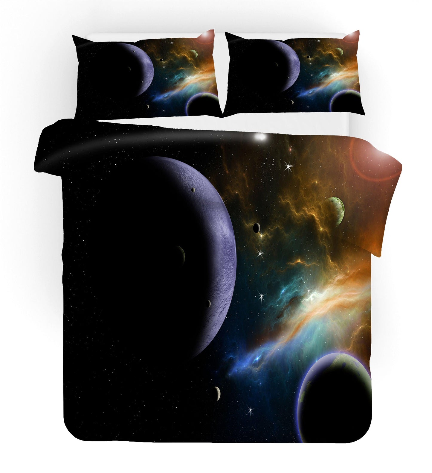 3D Abstract Space Universe Planet Quilt Cover Set Bedding Set Duvet Cover Pillowcases 129