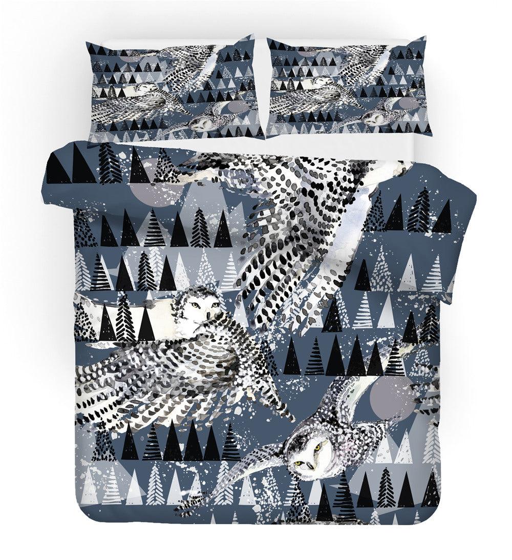 3D Abstract Triangle Eagle Quilt Cover Set Bedding Set Duvet Cover Pillowcases 105