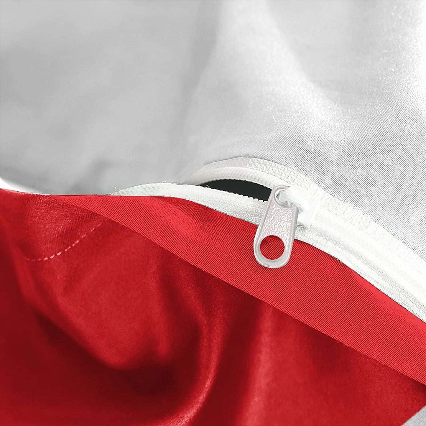 AS Monaco White Red Bedding Set