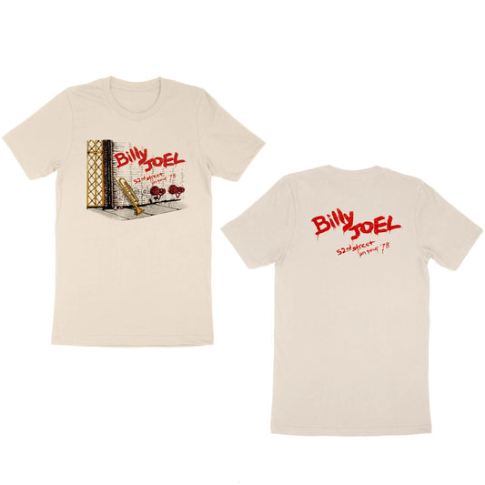 Billy Joel 52nd Street On Tour 1978 Vintage Double Sided T-Shirt