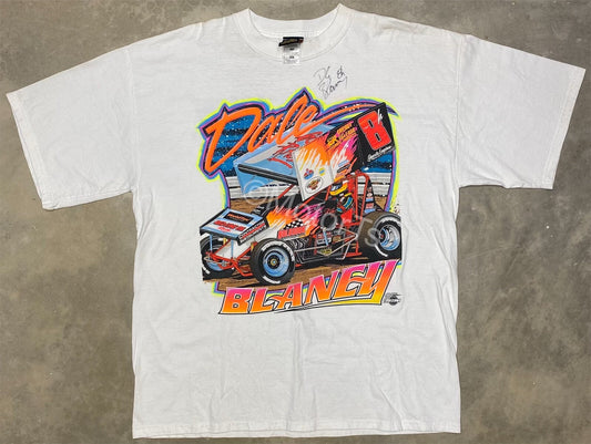 Vintage 1999 Dale Blaney Holbrook Motorsports Autographed Sprint Car Tee