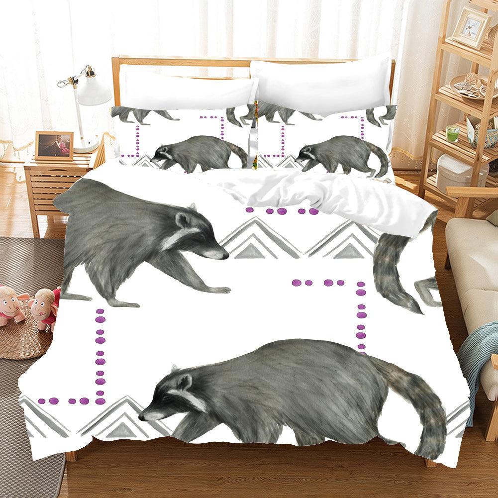 3D Black Bear Quilt Cover Set Bedding Set Pillowcases 73