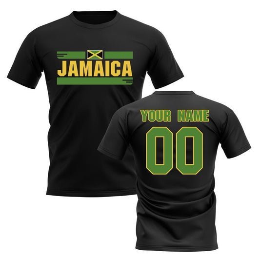 Personalized Jamaica Fan Football T-Shirt